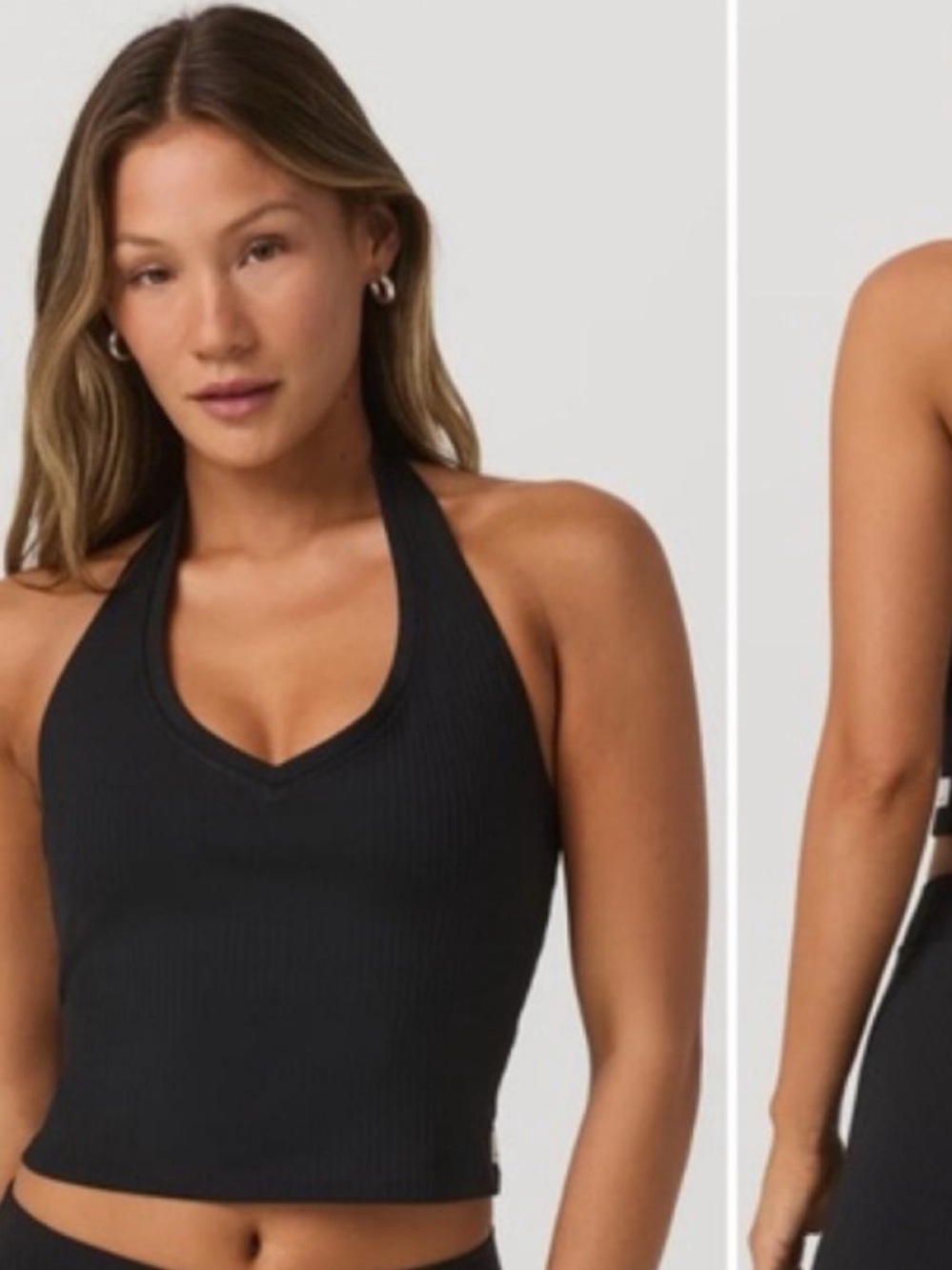 Vuori Inversion Ribbed Novelty Halter Tank